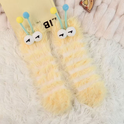 Cuddly Caterpillar Cozy Socks - 2 Pairs
