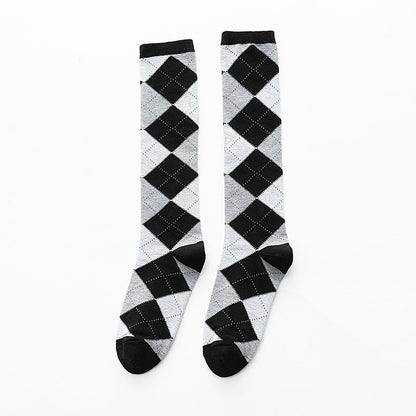 Argyle Classic Knee-High Socks - 2 Pairs