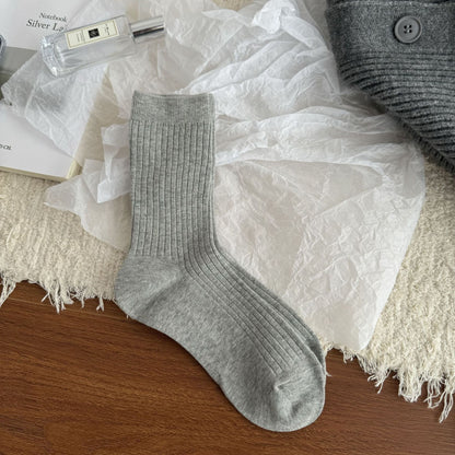 Casual Cotton Crew Socks Women - 3 Pairs