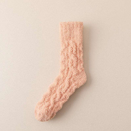 Women Fluffy Bed Socks Crew