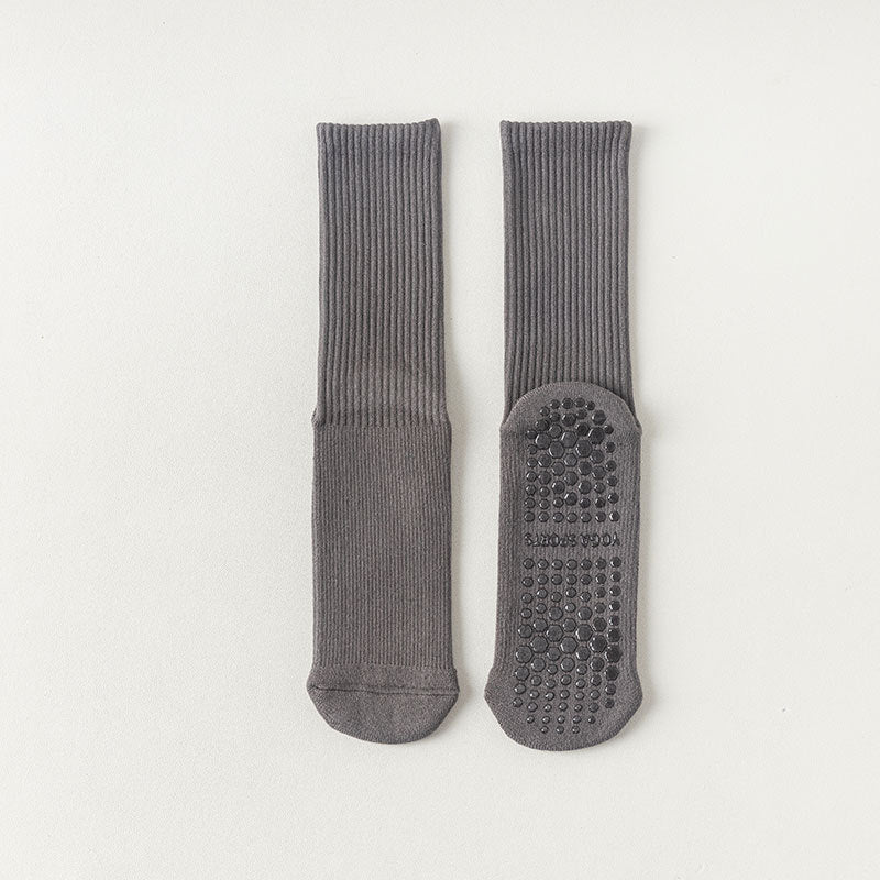 Grip Yoga Pilates Cushioned Crew Socks - 2 Pairs