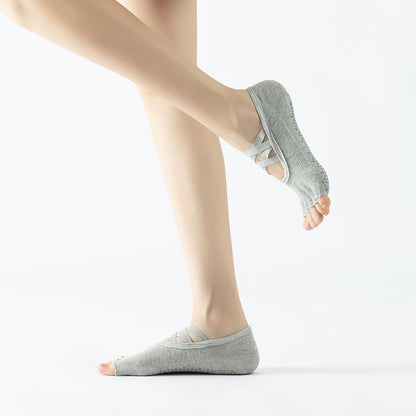 Grip Yoga Pilates Toe Socks Half-Toe - 2 Pairs