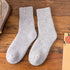 Merino Wool Mid Calf Socks Women - 2 Pairs