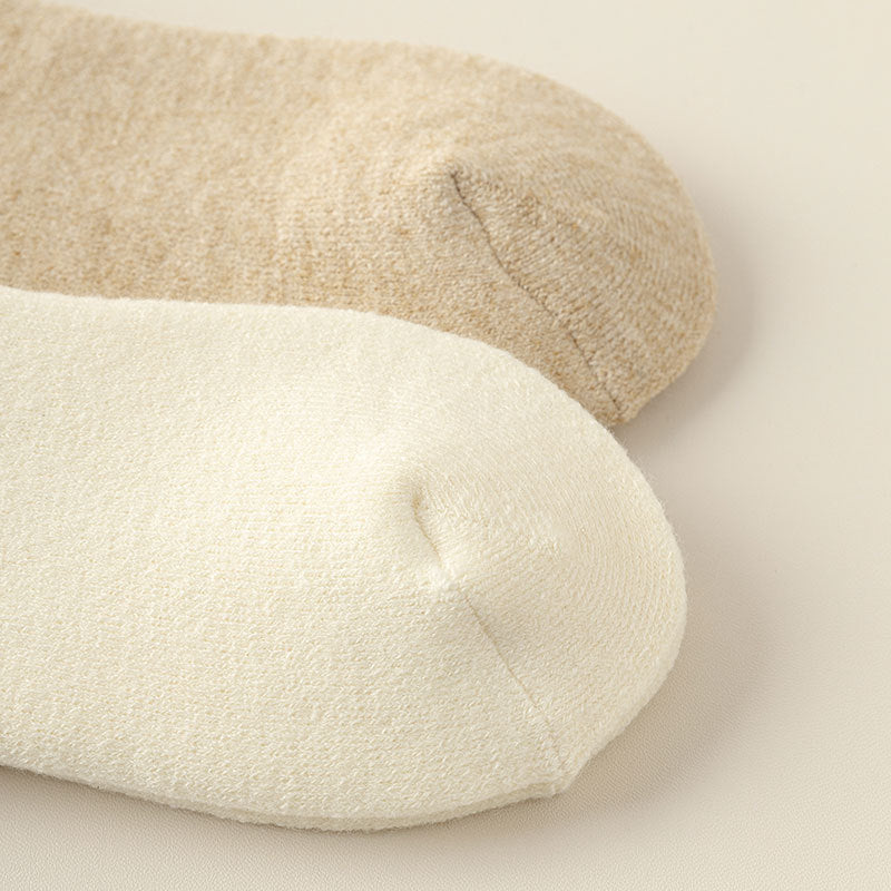 Cozy Relaxed Cuff Wool Socks - 3 Pairs
