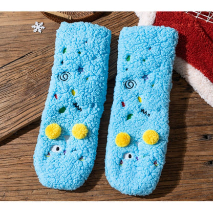 Non-Slip Puppy Plush Winter Slipper Socks