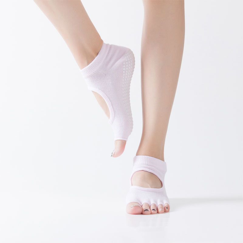 GripFit Yoga &amp; Pilates Toe Socks Half - Toe - 2 Pairs