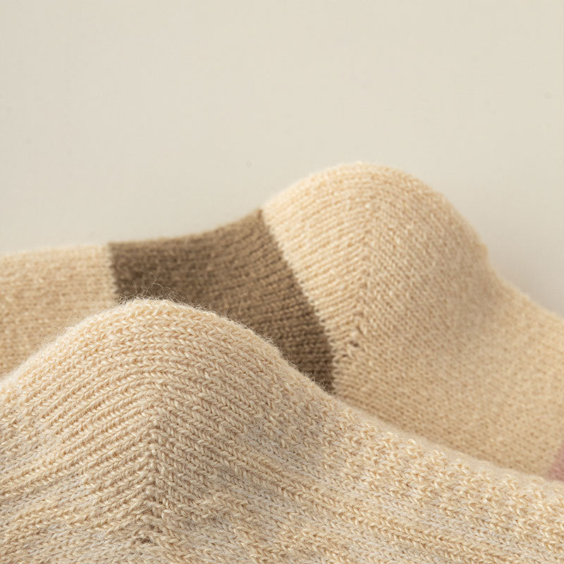 Cozy Elegance Vintage Cotton Socks - 2 Pairs