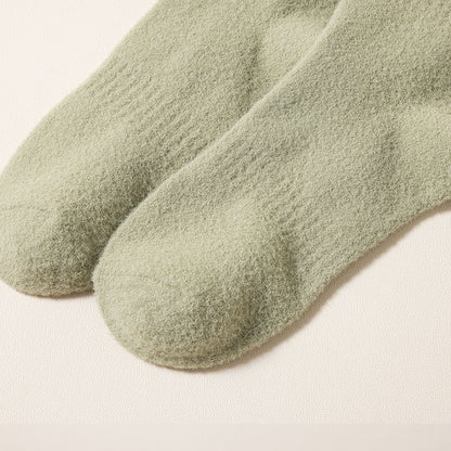 Cozy Luxe Fleece-Lined Home Socks - 2 Pairs