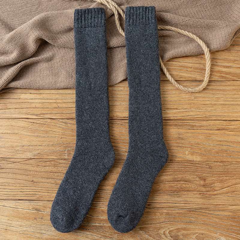 Wool Over the Calf Socks Men