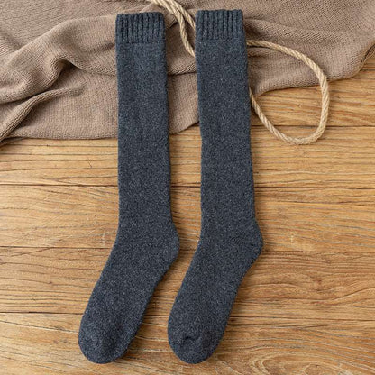 Wool Over the Calf Socks Men