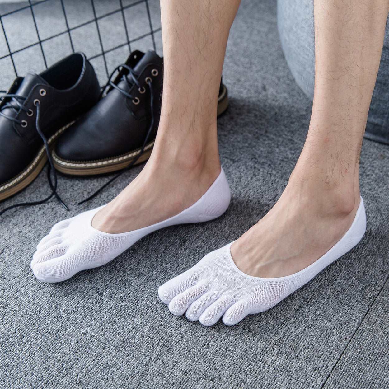 No-Show Toe Socks Men - 3 Pairs