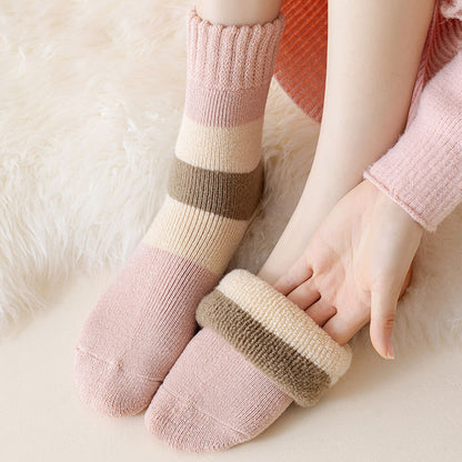 Cozy Elegance Vintage Cotton Socks - 2 Pairs