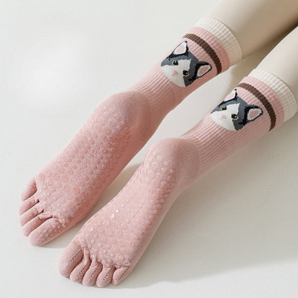 Paw Grip Toe Socks - 3 Pairs