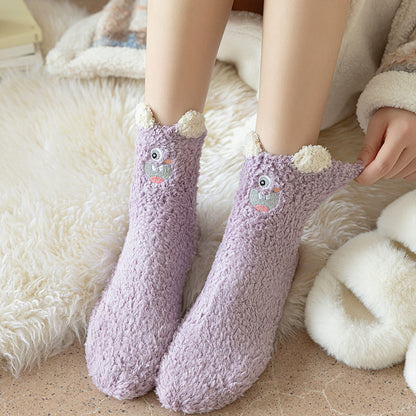 Fuzzy Paws Cozy Home Socks - 2 Pairs