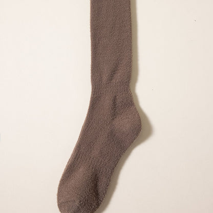 Cozy Luxe Fleece-Lined Home Socks - 2 Pairs