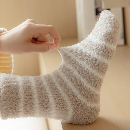 Cozy Cloud Fleece Home Socks - 3 Pairs