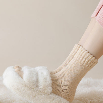 Cozy Elegance Vintage Cotton Socks - 2 Pairs