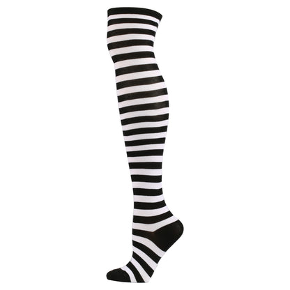 Over The Knee Long Stockings Cosplay Socks Stripe Women - 3 Pairs