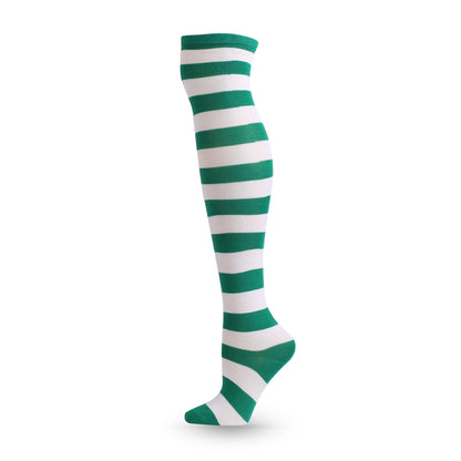 Over The Knee Long Stockings Cosplay Socks Stripe Women - 3 Pairs
