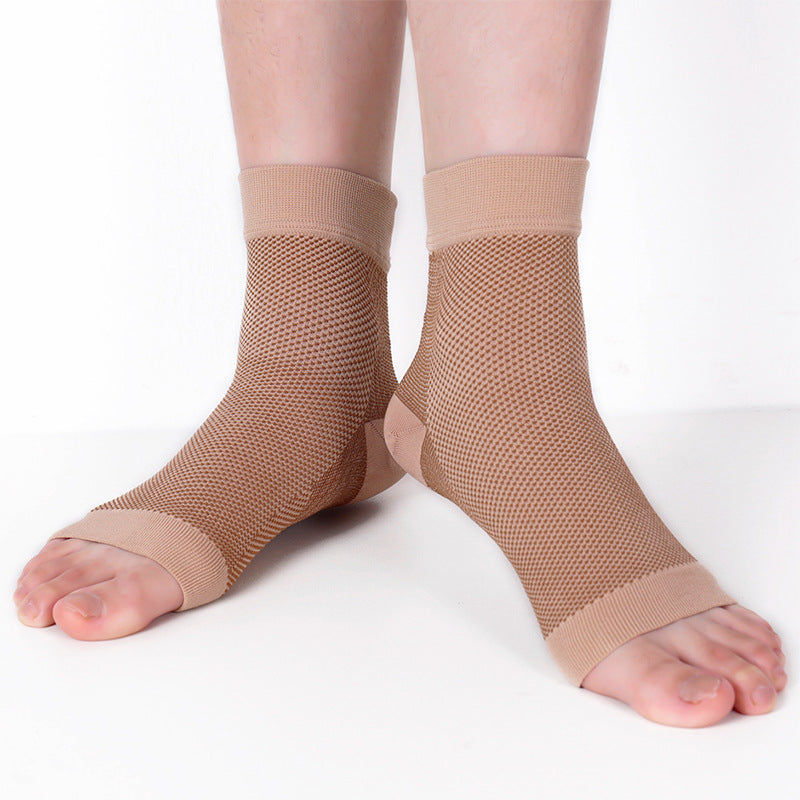 Ankle Compression Sleeves Socks Open Toe - 3 Pairs