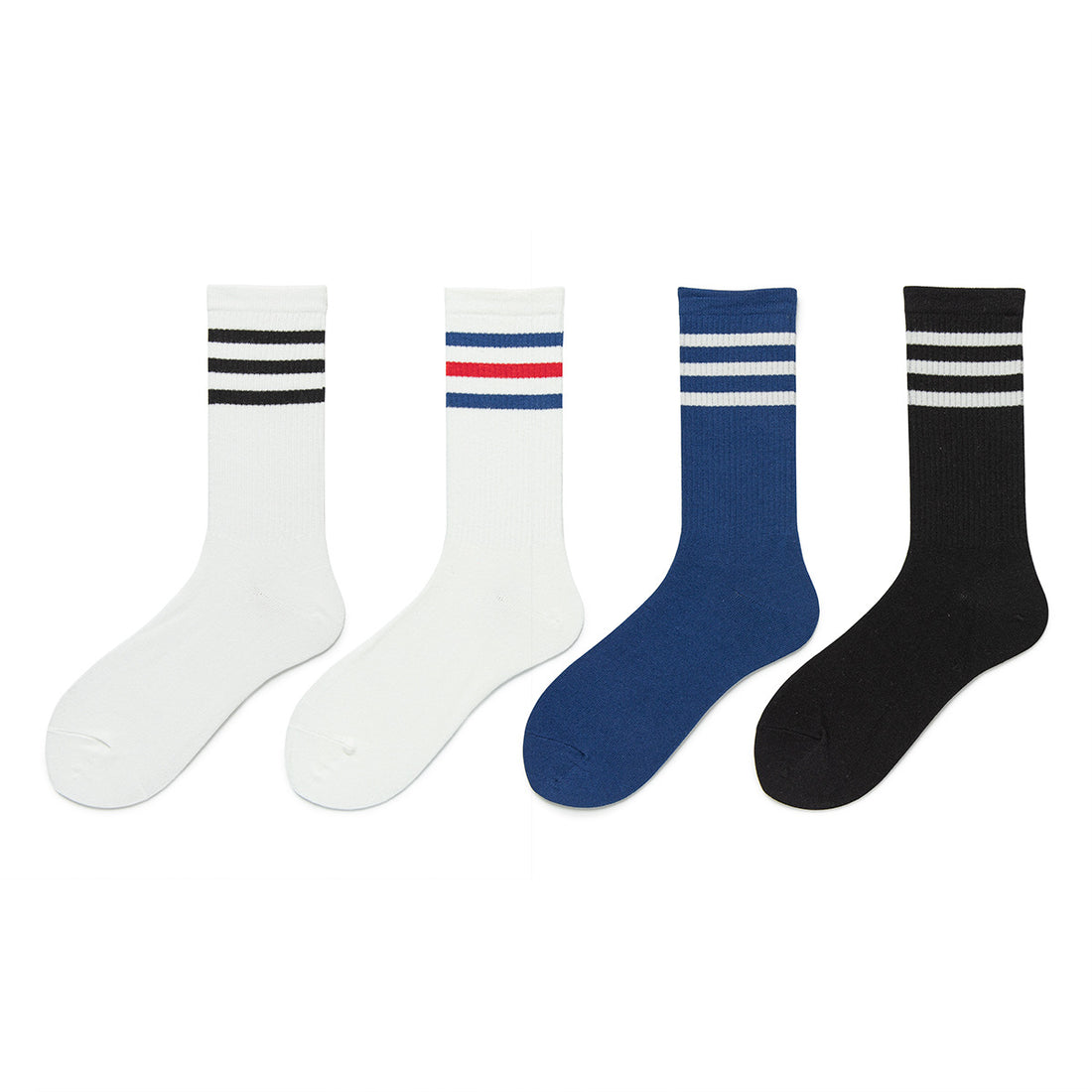 Urban Stripe Cotton Socks- 3 Pairs