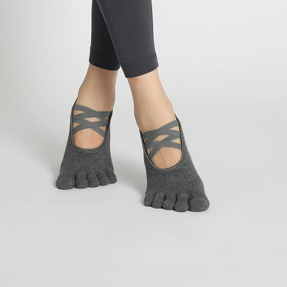 Grip Yoga Pilates Toe Socks - 2 Pairs