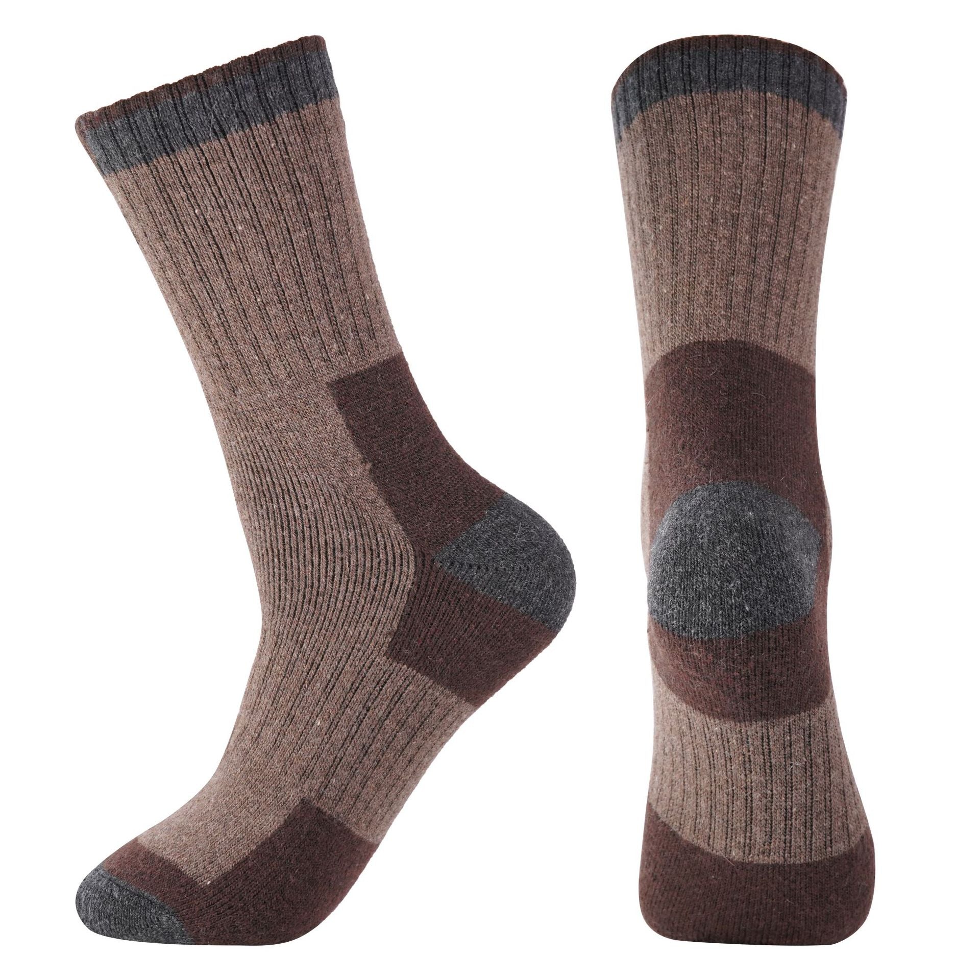 Merino Wool Heavy Duty Work &amp; Hiking Socks - 5 Pairs