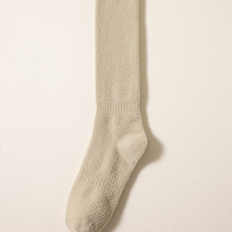 Cozy Luxe Fleece-Lined Home Socks - 2 Pairs