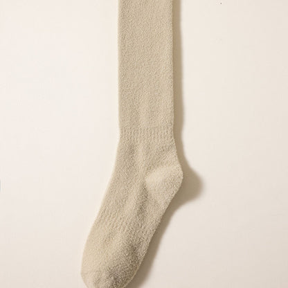 Cozy Luxe Fleece-Lined Home Socks - 2 Pairs