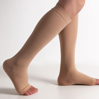 Medical Compression Socks- S-7XL Extra Wide Calf Open Toe