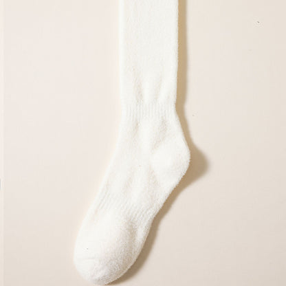Cozy Luxe Fleece-Lined Home Socks - 2 Pairs