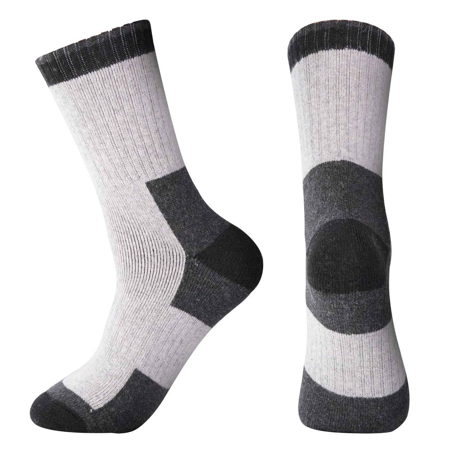 Merino Wool Heavy Duty Work &amp; Hiking Socks - 5 Pairs