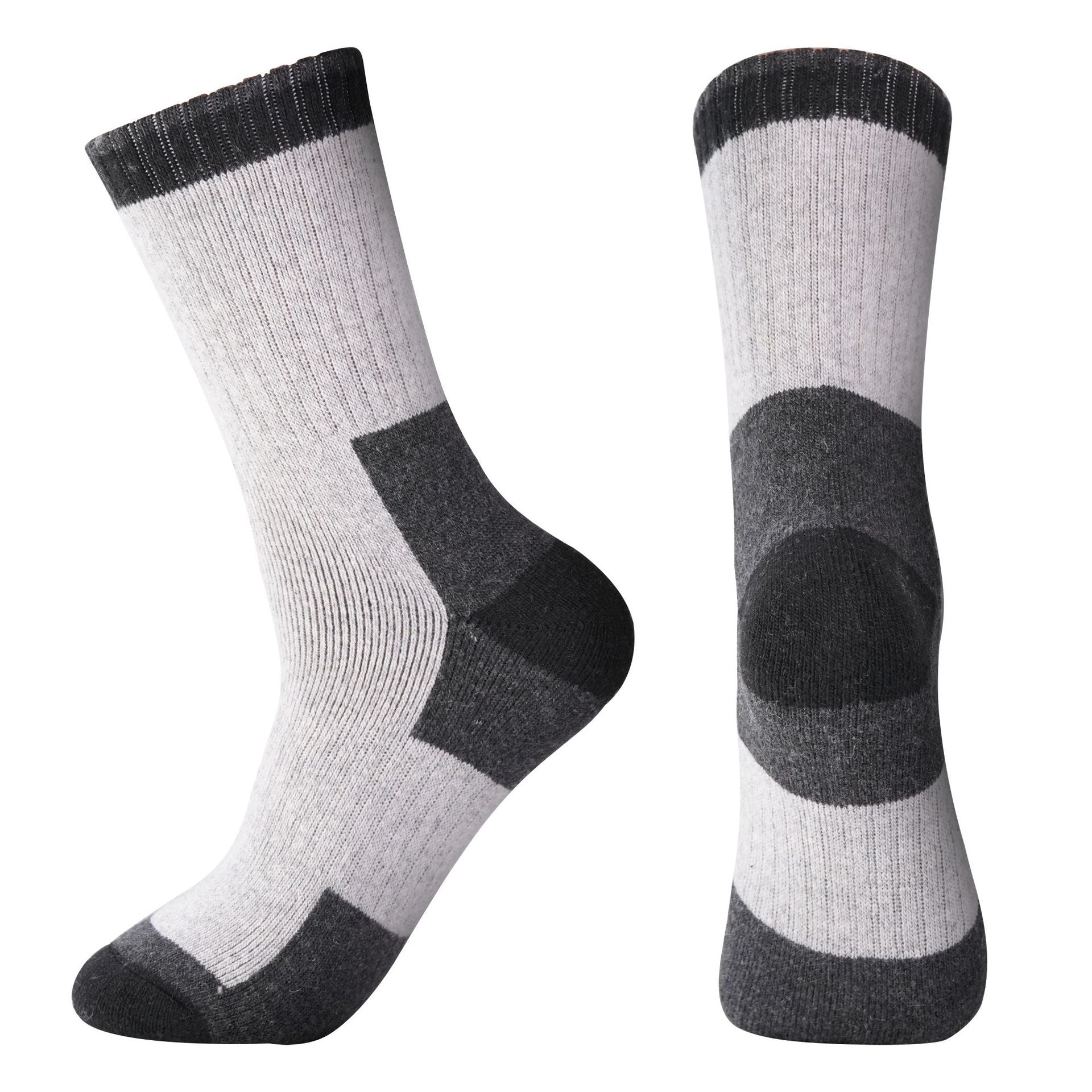 Merino Wool Heavy Duty Work &amp; Hiking Socks - 5 Pairs