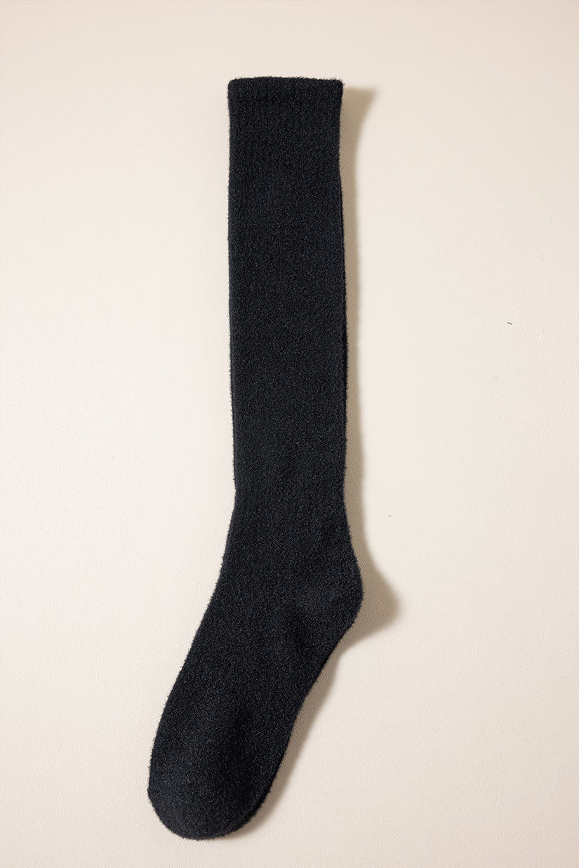 Cozy Luxe Fleece-Lined Home Socks - 2 Pairs