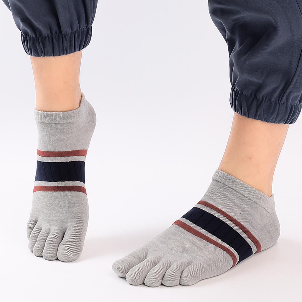Cotton Ease Men’s Ankle Toe Socks - 3 Pairs