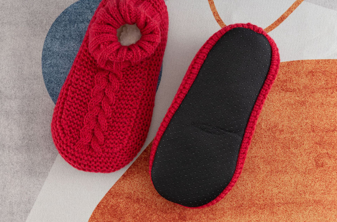 Unisex Non-slip Winter Slipper Socks Plain Colour