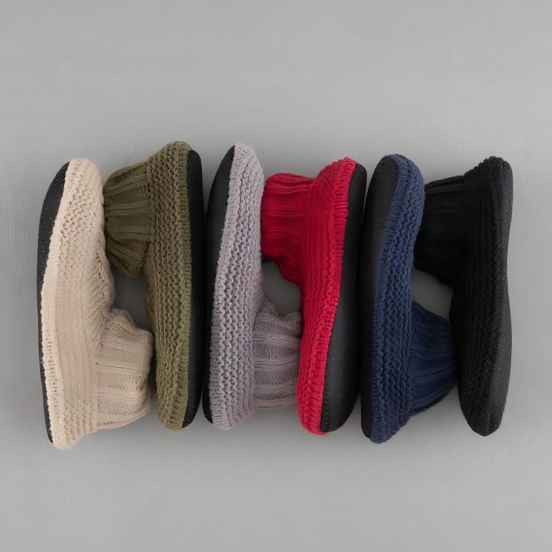 Unisex Non-slip Winter Slipper Socks Plain Colour