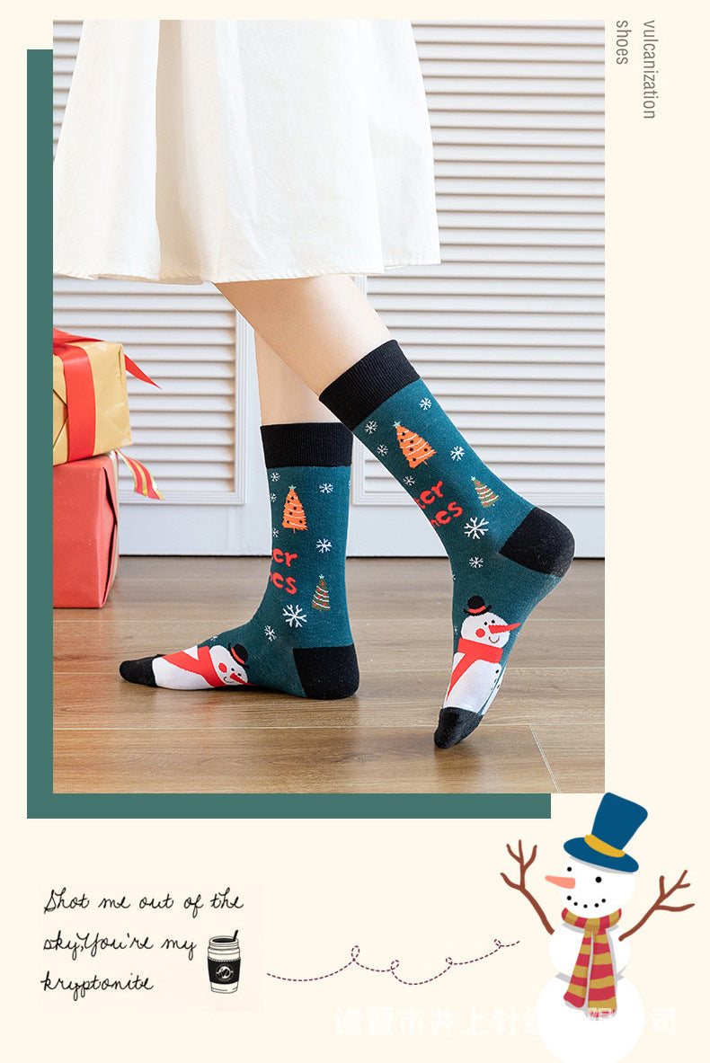 Christmas Cheer Crew Socks – Festive Holiday Collection - 2 Pairs