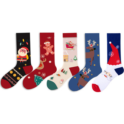 Christmas Cheer Crew Socks – Festive Holiday Collection - 2 Pairs