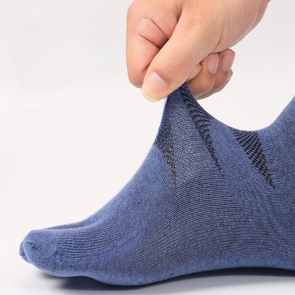 Stride Fit Men’s Cotton Toe Socks - 3 Pairs