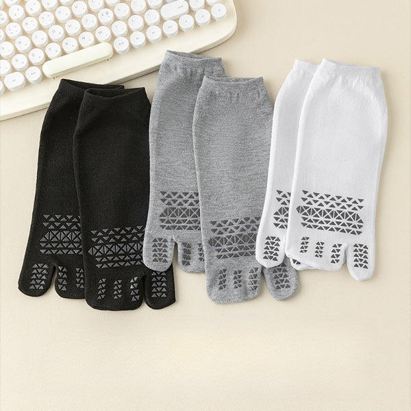 Non-Slip Two Toe Socks - 3 Pairs