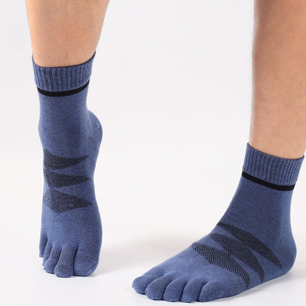 Stride Fit Men’s Cotton Toe Socks - 3 Pairs