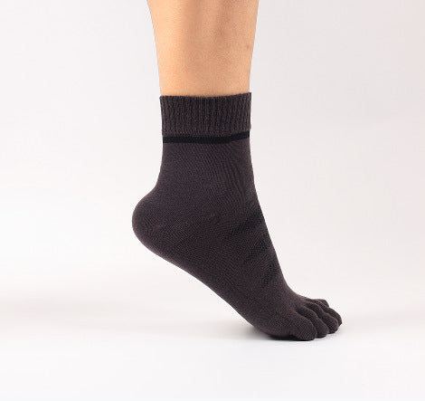 Stride Fit Men’s Cotton Toe Socks - 3 Pairs