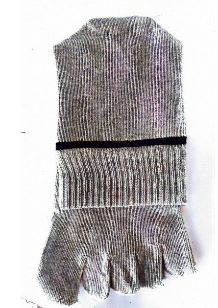 Stride Fit Men’s Cotton Toe Socks - 3 Pairs