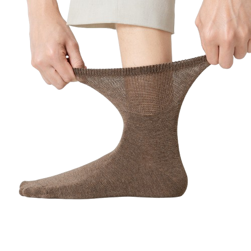 Loose Top Diabetic Cotton Socks - 3 Pairs