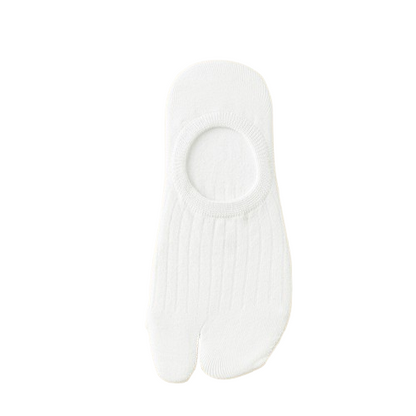 Women’s Split Toe Cotton No Show Socks – Breathable &amp; Anti-Slip - 3 Pairs