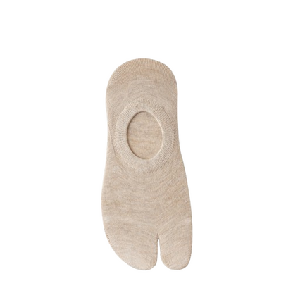 Women’s Split Toe No-Show Socks – Breathable Cotton Comfort - 3 Pairs