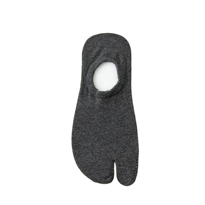 Men’s Split Two-Toe No-Show Socks – Anti-Slip Heel Grip
