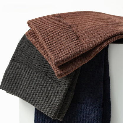 Men’s Split Toe Crew Socks – Comfortable Tabi Style Cotton Socks - 3 Pairs