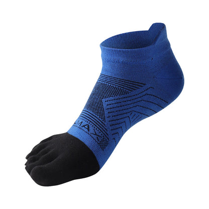 Coolmax Five Toe Running Socks – Breathable Athletic Socks for Large Feet - 3 Pairs